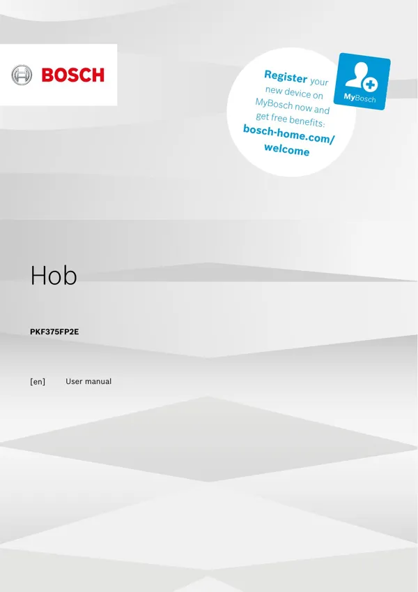 Bosch Hob PKF375FP2E 9001618338_A Manual