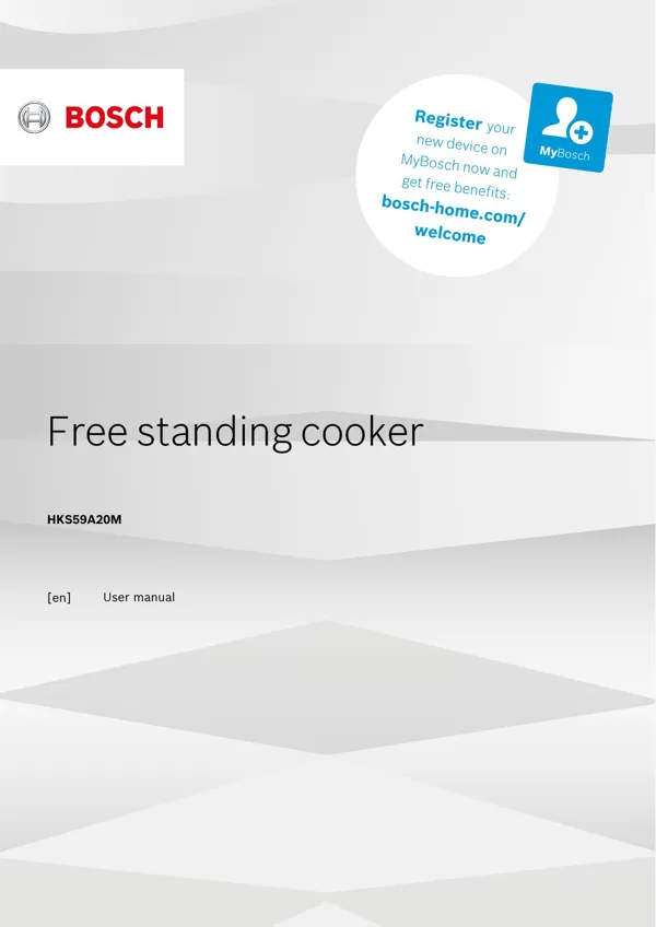 Bosch Cooker HKS59A20M 9001649267_A Manual