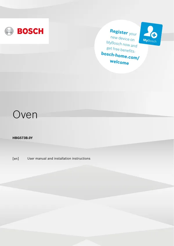 Bosch Oven HBG573B.0Y 9001675265_A Manual