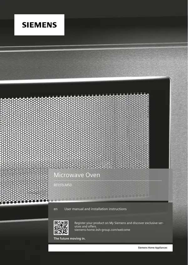 Siemens Microwave BE555LMS0 9001611116_A Manual