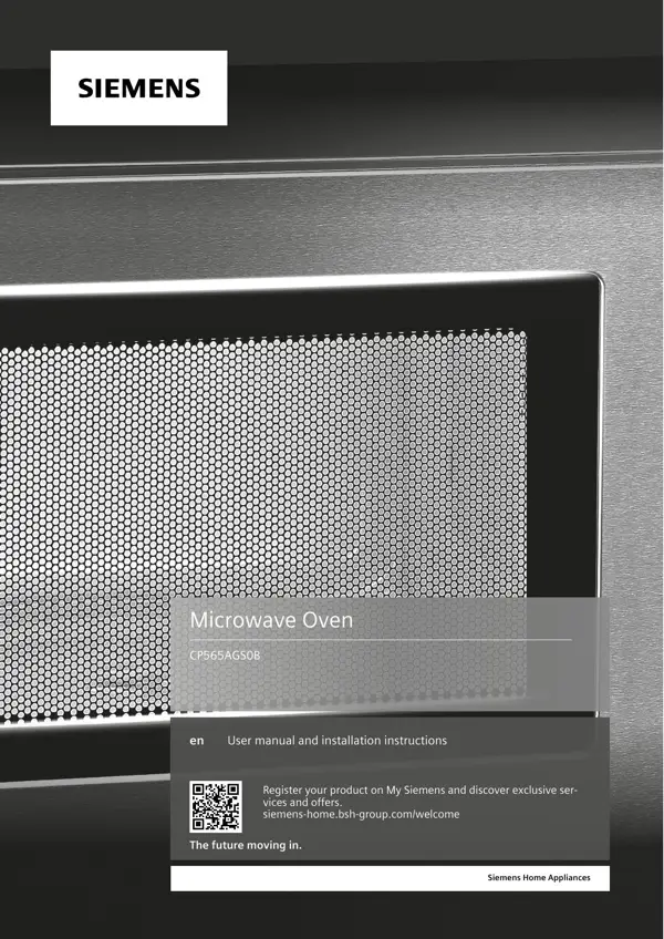 Siemens Microwave CP565AGS0B 9001686071_A Manual