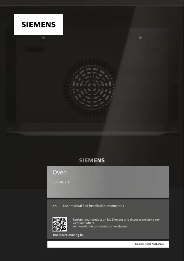 Siemens Oven CB974GK.1 9001673467_A Manual