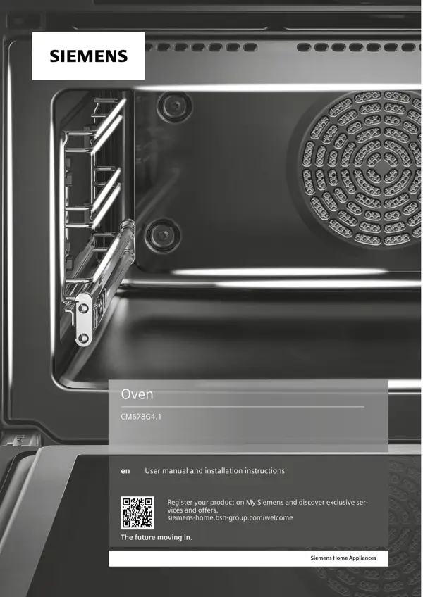 Siemens Oven CM678G4.1 9001680370_A Manual