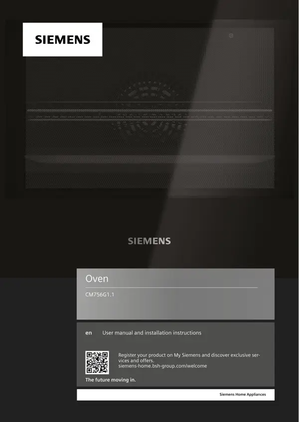 Siemens Oven CM756G1.1 9001648152_A Manual