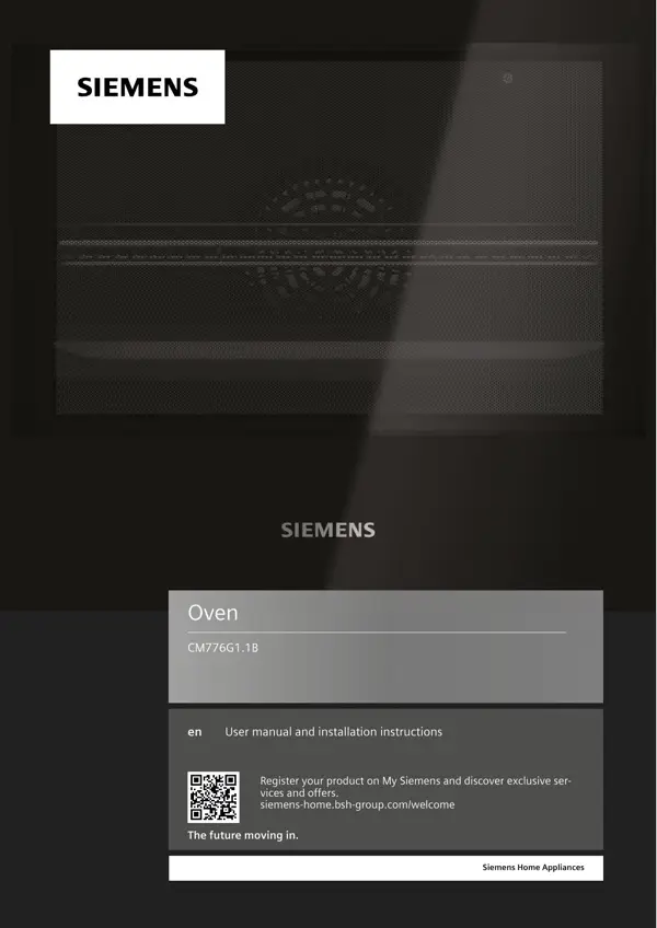 Siemens Oven CM776G1.1B 9001647034_A Manual