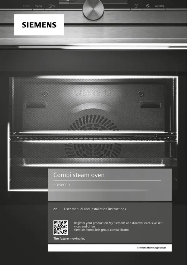 Siemens Oven CS858GR.7 9001620217_A Manual