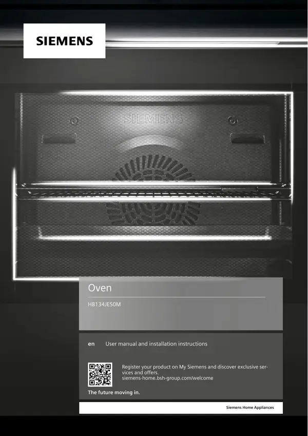 Siemens Oven HB134JES0M 9001644293_A Manual