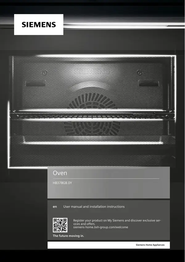 Siemens Oven HB378GB.0Y 9001660962_A Manual