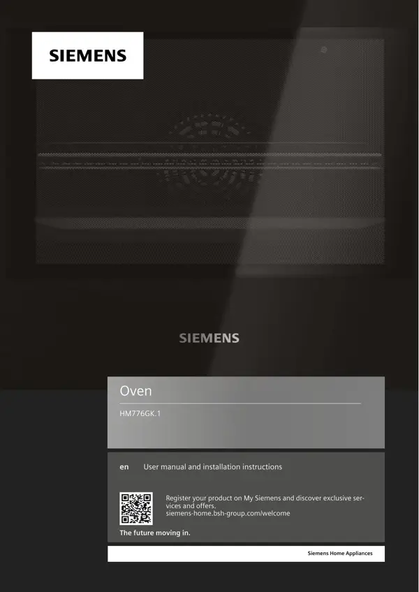 Siemens Oven HM776GK.1 9001650712_A Manual
